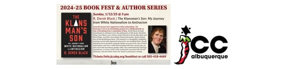 The JCC of ABQ is a Community Supporter! ~ BOOK FEST The Klansman's Son, literally, is coming Jan. 12